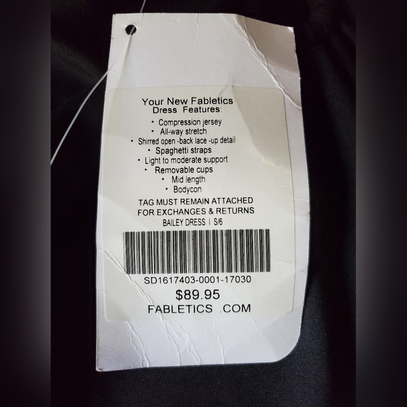NWT Bailey Dress Size S/6 Black Color by Fabletics - Picture 4 of 8